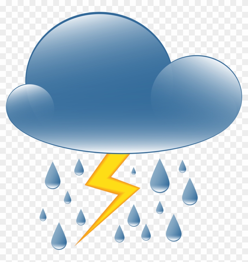 Thundery Showers Weather Icon Png Clip Art Transparent Png #2575946