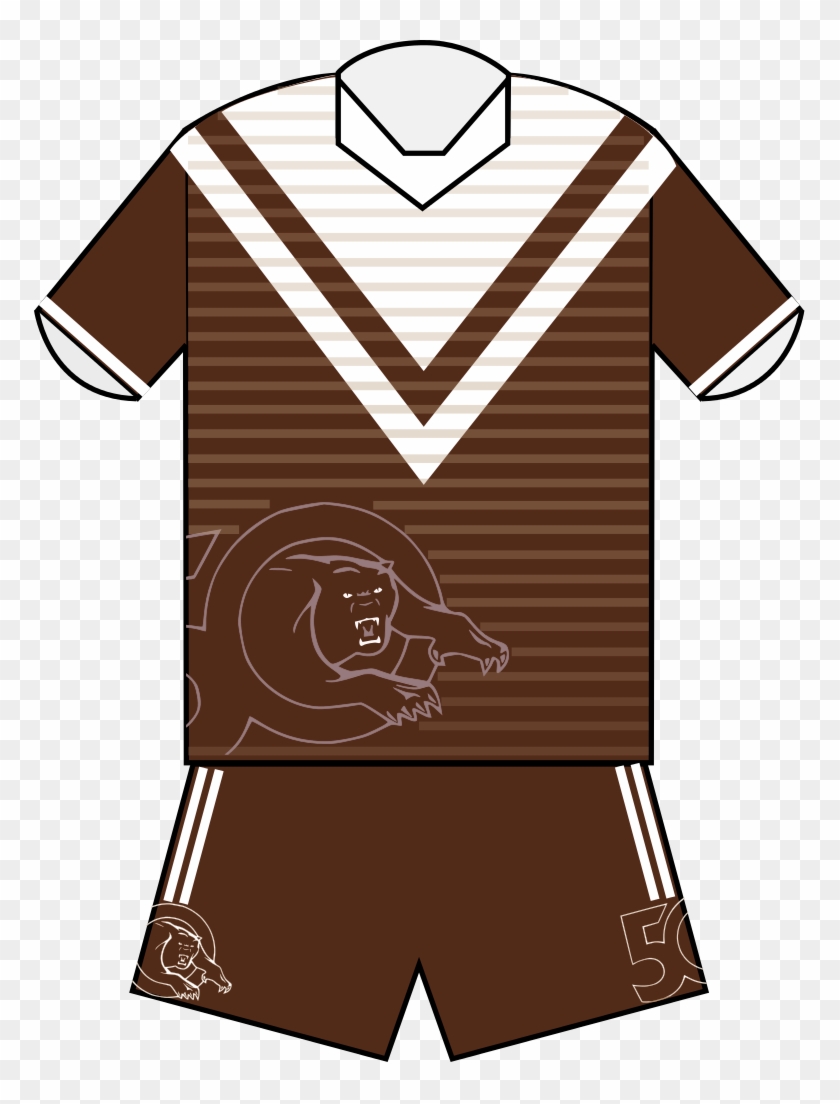 Penrith Panthers Heritage 1967 Jersey - Penrith Panthers Original Jersey Clipart