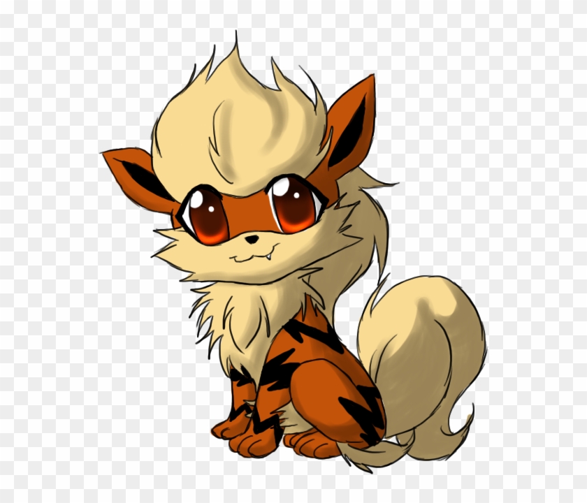 Growlithe Drawing Adorable - Arcanine Pup Clipart #2576474