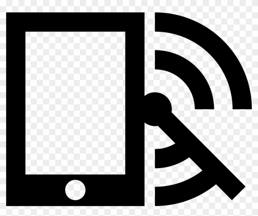 Mobile Phone With Radar And Rss Feed Symbol Comments Clipart #2577564