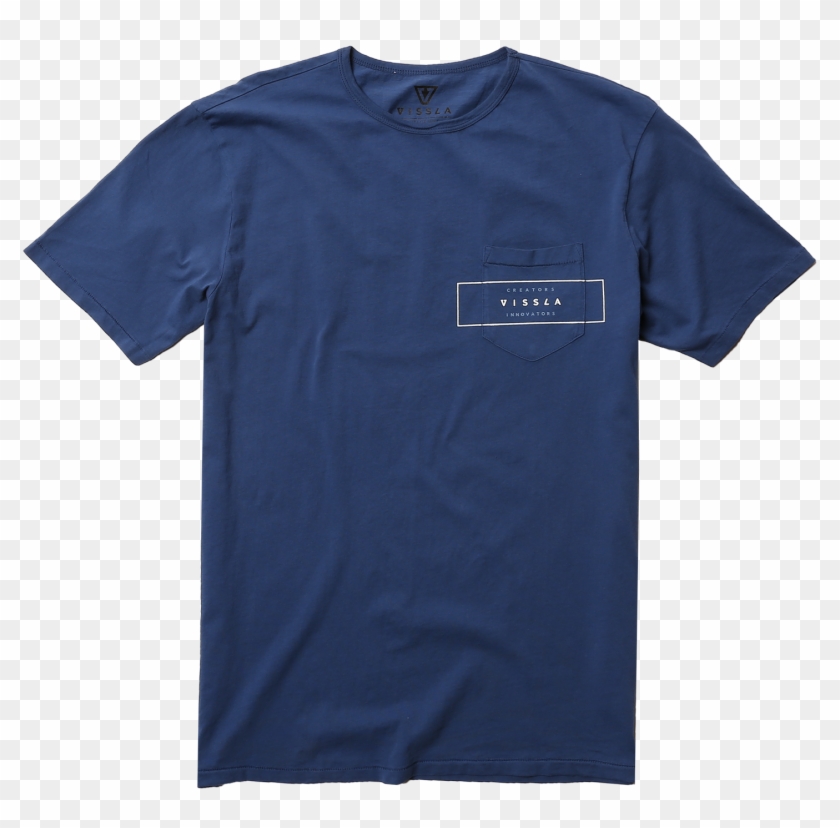 Brackets Vintage Wash Pocket Tee - Active Shirt Clipart #2577886