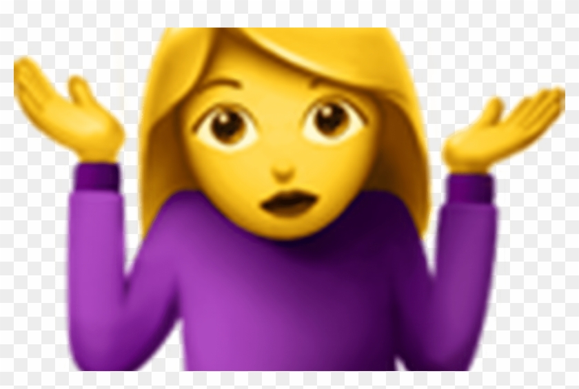 Shrug \ / Emoji - Person Shrugging Clipart #2578196