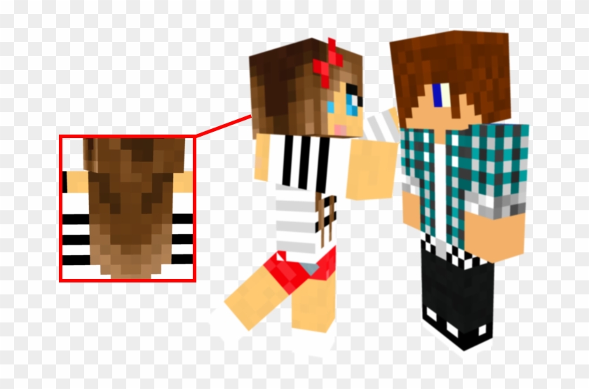 Mhsdrypng Minecraft Skins Girl And Boy Clipart 2578480 Pikpng - character roblox skins boy