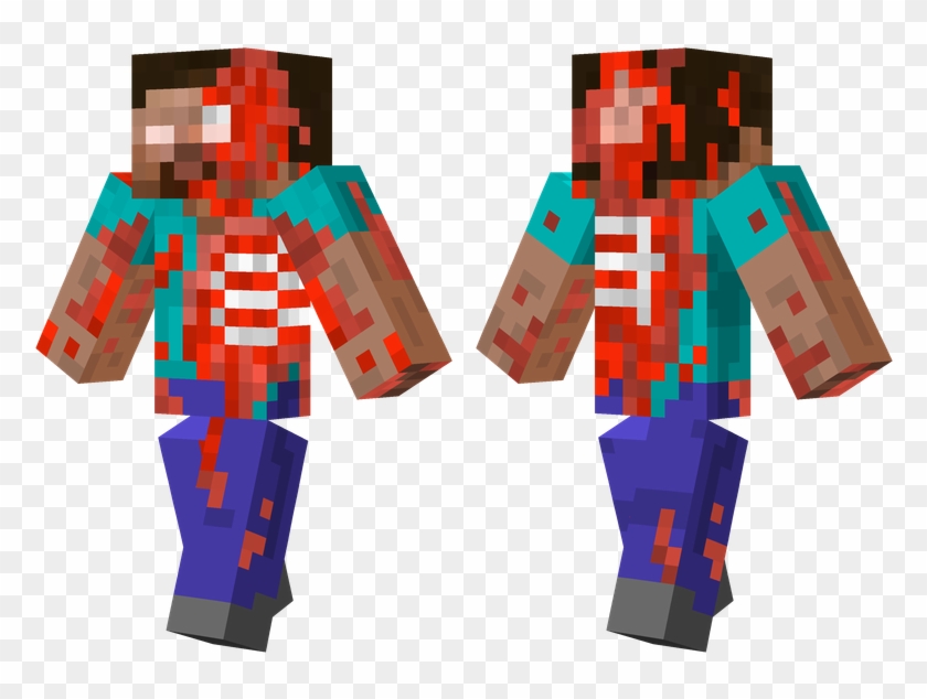 Steve Zombie - Minecraft Skins Zombie Steve Clipart