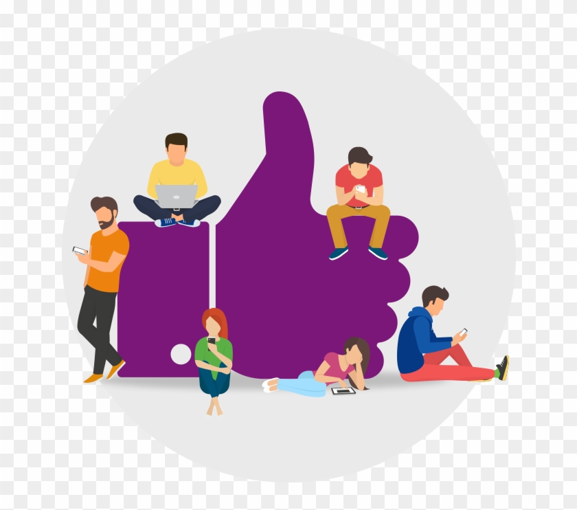 Find Us On Facebook - Illustration Clipart