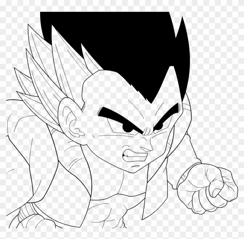 28 Collection Of Gotenks Normal Drawings - Gotenks Drawing Clipart