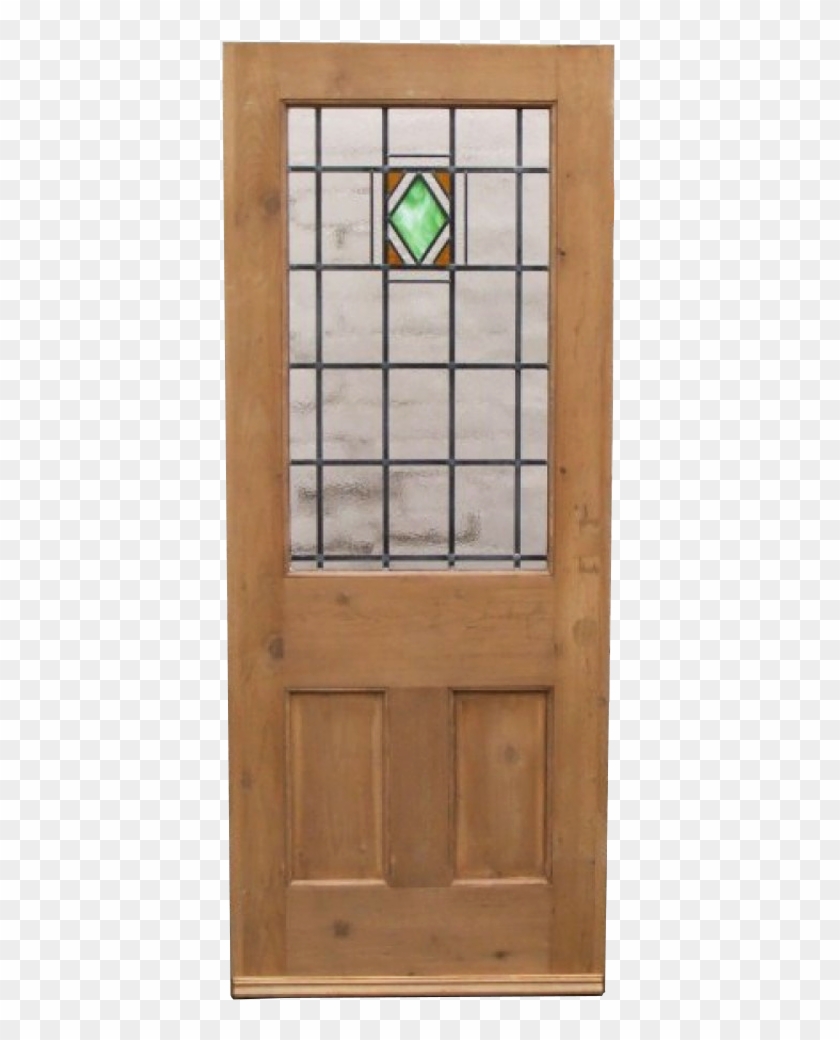 3 Panel Art Deco Stained Glass Door Sc 1 St Period - Home Door Clipart #2579291