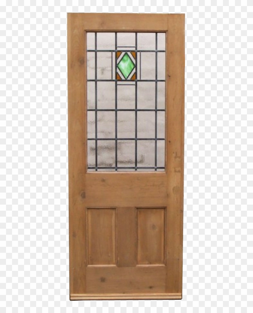 3 Panel Art Deco Stained Glass Door Sc 1 St Period - Home Door Clipart