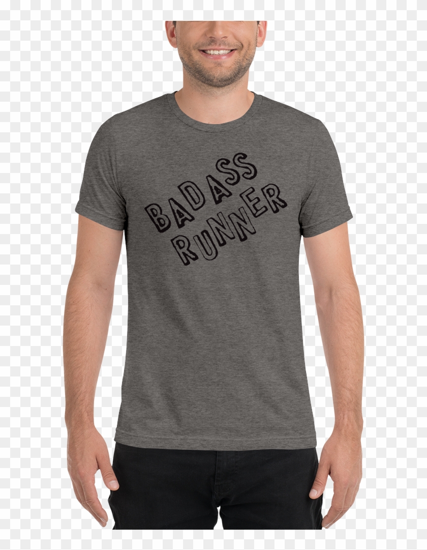 Badass Runner Short Sleeve T-shirt - T-shirt Clipart