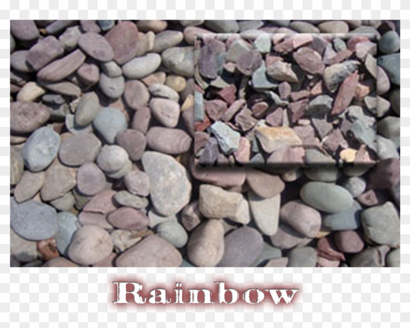 Mountain White Label Rainbow Label - Pebble Clipart #2579368