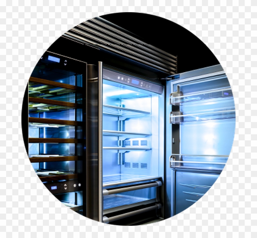 Fhiaba Pinox899tgu Ss Panels Glass Door 36" 1 Drawer - Refrigerator Clipart #2579628
