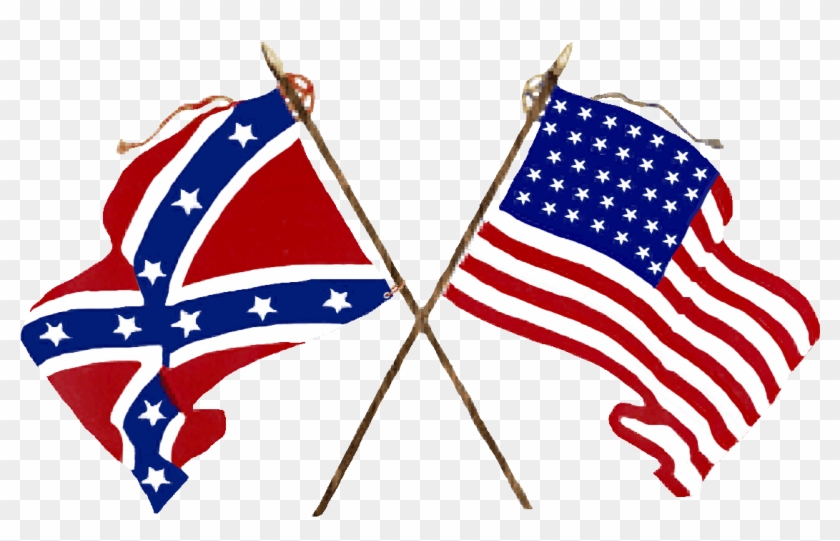 The War Of Brothers Civil War - American Civil War Flags Clipart #2580088