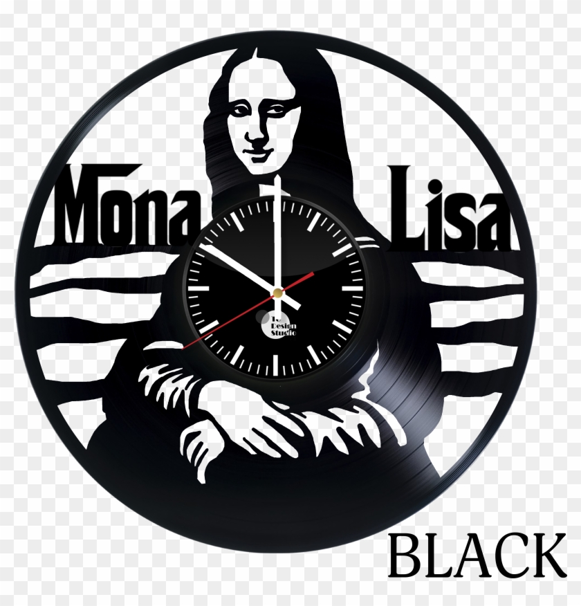 Mona Lisa Vinyl Wall Clock Big - Relógio De Vinil Mona Lisa Clipart