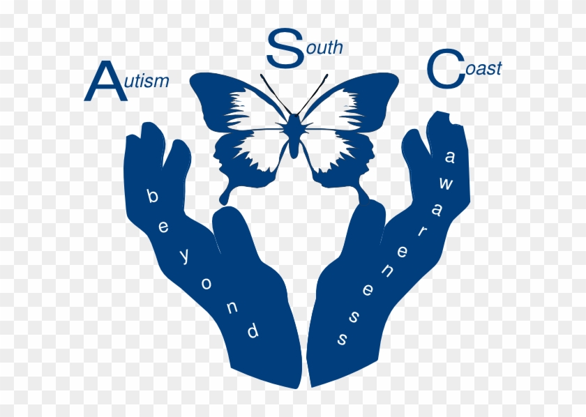 Autism South Coast Clip Art - Butterfly Silhouette Clip Art - Png Download