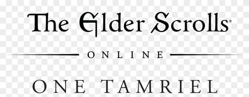 The Elder Scrolls Online One Tamriel & Legends E3 - Calligraphy Clipart #2581036