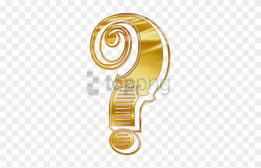Free Png Cyrillic Question Mark Png Image With Transparent - Gold Question Png Clipart #2581398