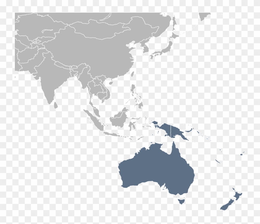 Asia Pacific Map Vector Clipart