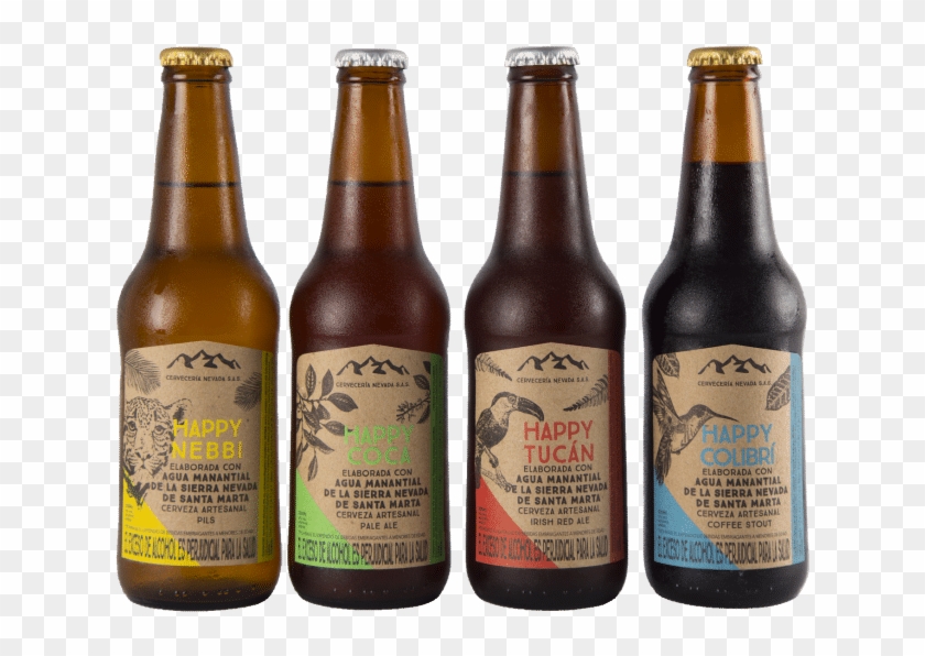 Photo Of The 4 Bottles Of Nevada's Styles, Showing - Beer Bottle Clipart #2582198