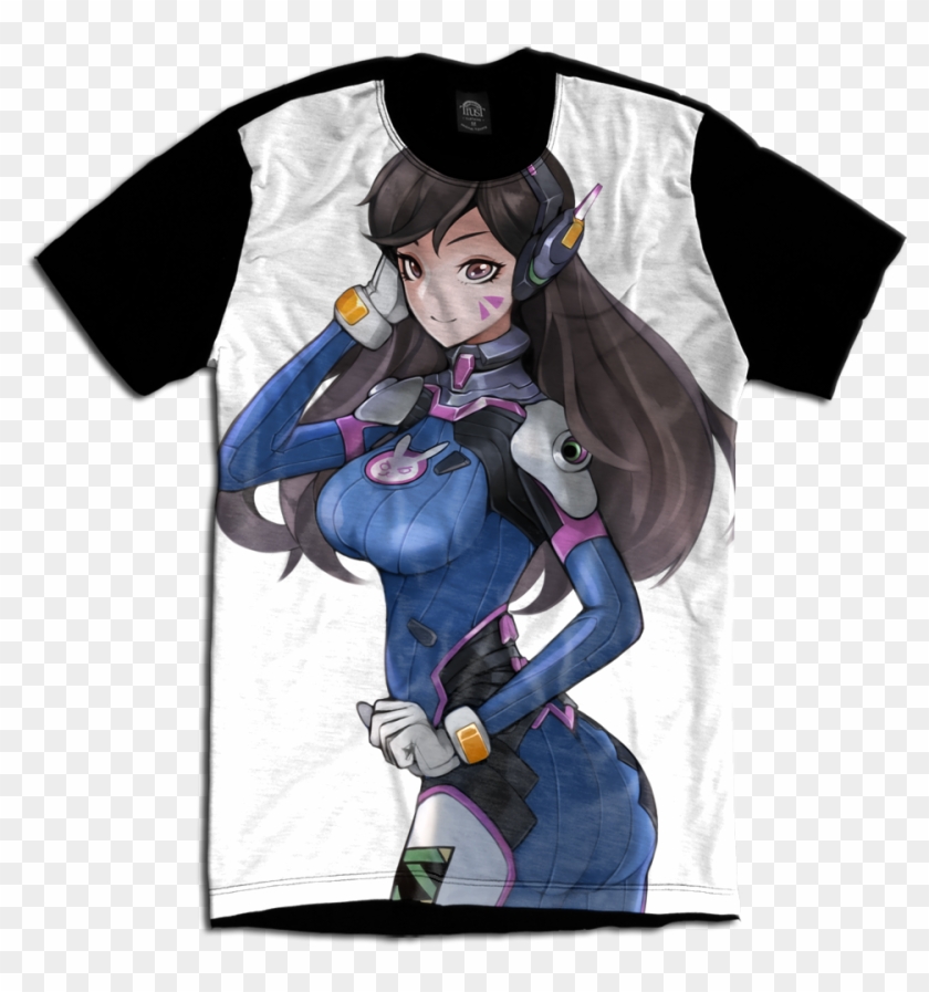 Overwatch Dva Jogo Game Geek Camiseta Personalizada - Overwatch Wallpeapers For Phone Clipart #2582601