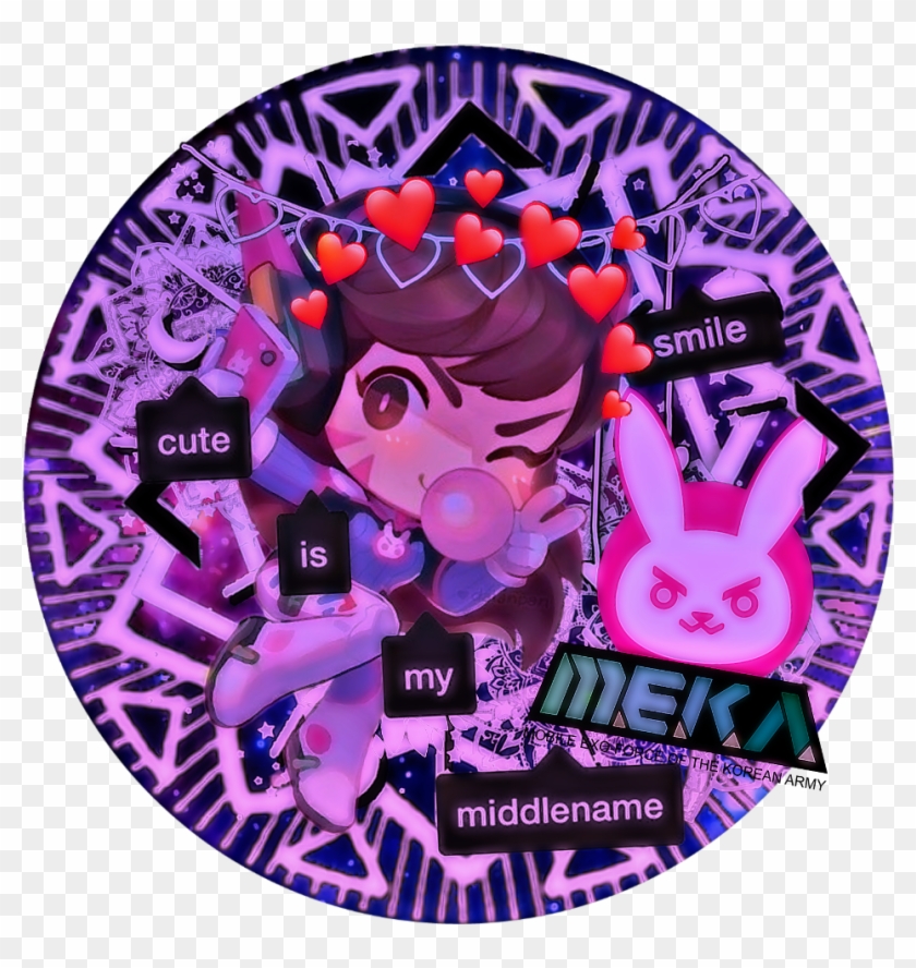 Freetoedit Overwatch Dva Icon Overwatchdva , Png Download - Circle Clipart