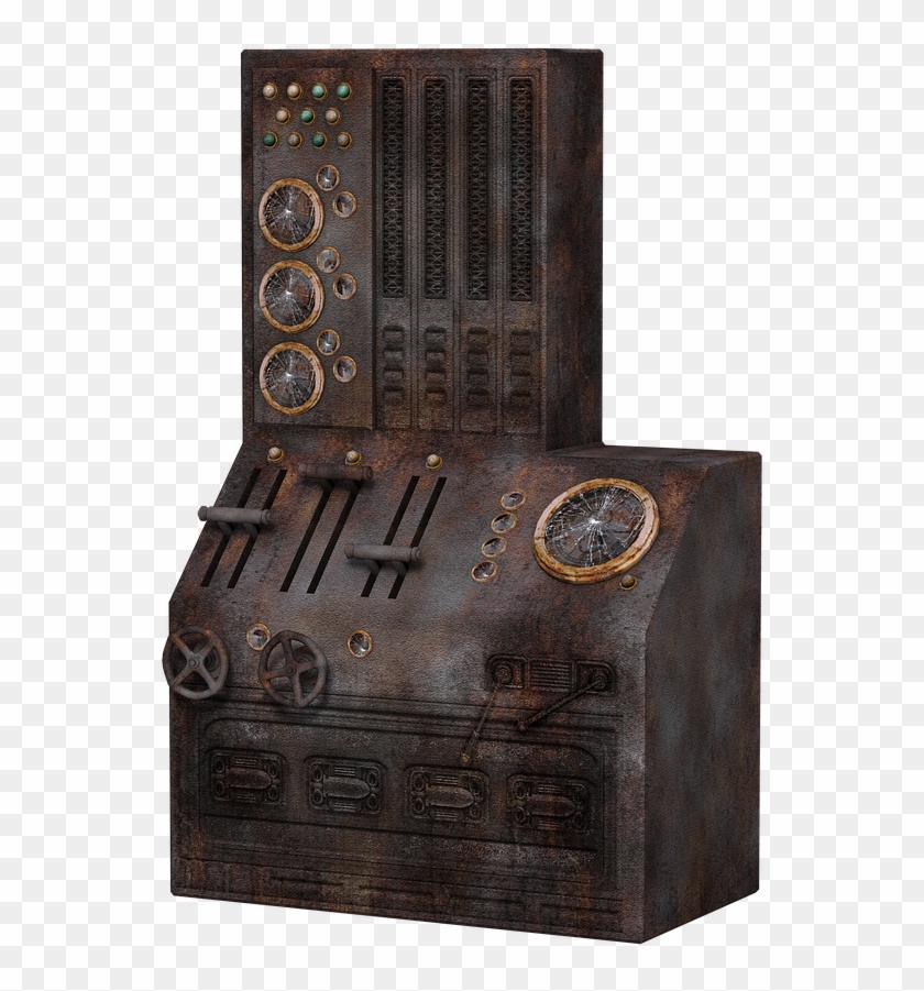Machine Steampunk Old Broken Png Image - Wood Clipart #2583281