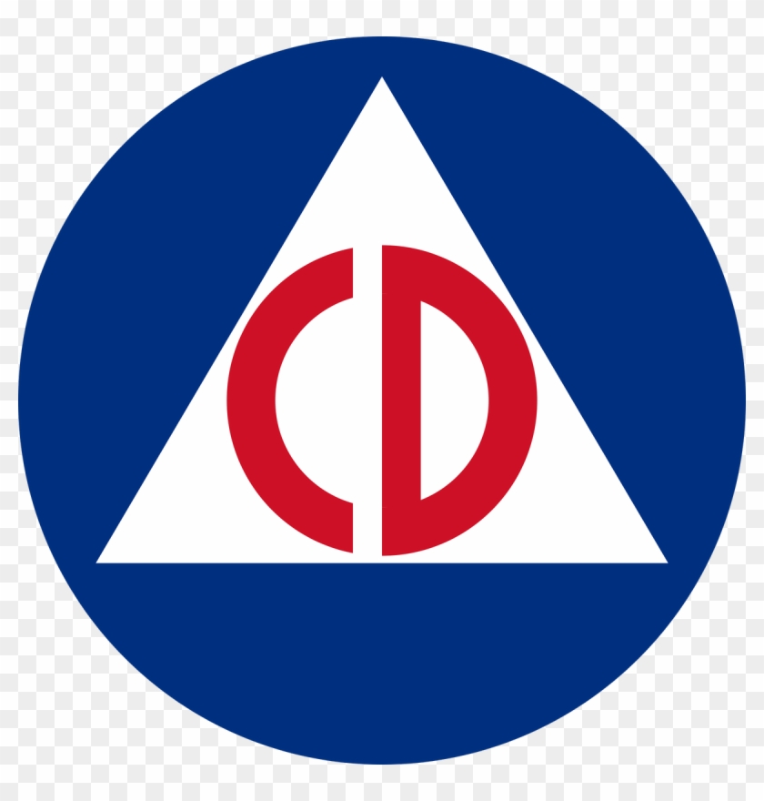United States Civil Defense Roundel - Us Civil Defense Clipart