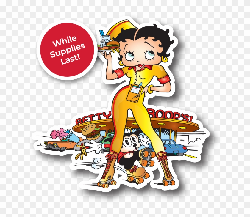 Car Hop Betty Boop - Cartoon Clipart #2583289