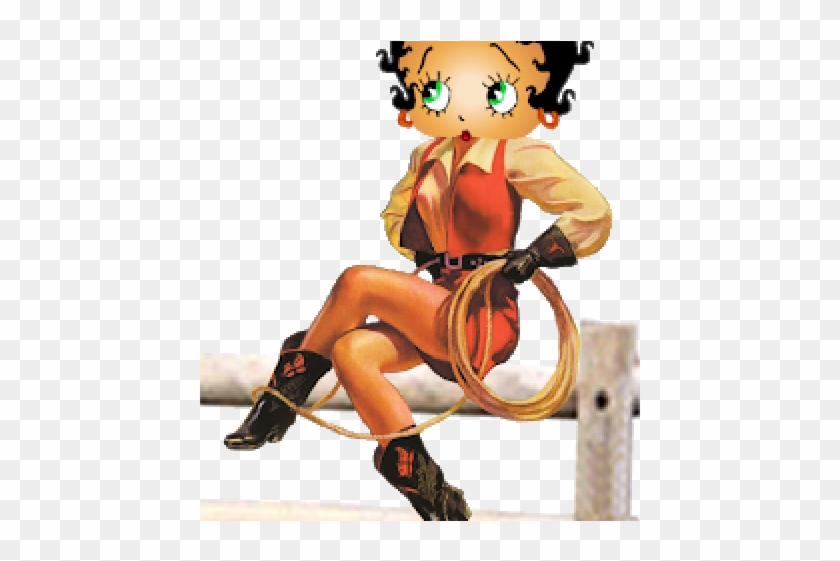 Cowgirl Clipart Betty Boop - Betty Boop Cowgirl - Png Download