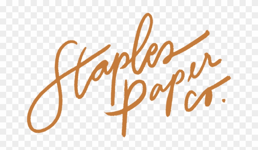 Staples Transparent Paper - Calligraphy Clipart