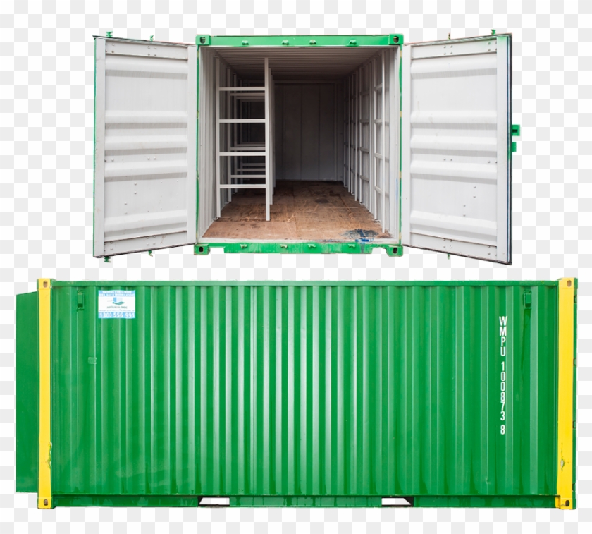 Shipping Container Hire - Green Shipping Container Png Clipart