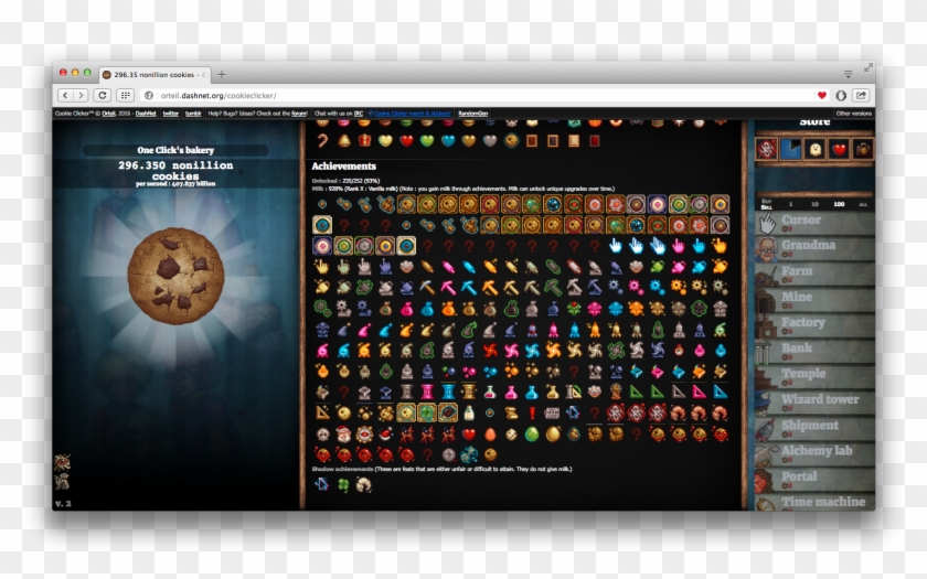 Cookie Clicker Cookie Monster Transparent Background - Fractal Engines Cookie Clicker Clipart