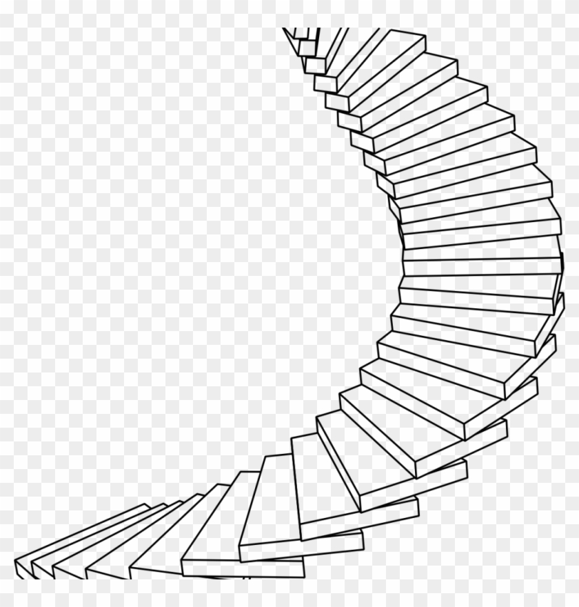 Spiral Stairs Clipart - Png Download