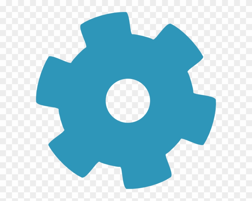 How To Set Use Blue Gear Cog Svg Vector - Setting Clipart - Png Download
