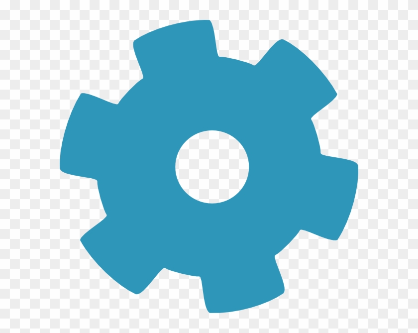 How To Set Use Blue Gear Cog Svg Vector - Setting Clipart - Png Download #2584646