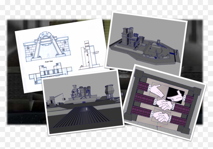 Early Concepts And Models For The Cog Hq - Toontown Online Concept Art Clipart