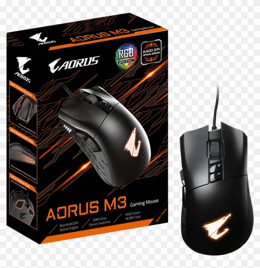 Aorus M3 - Aorus M3 Rgb Gaming Mouse Clipart #2584859