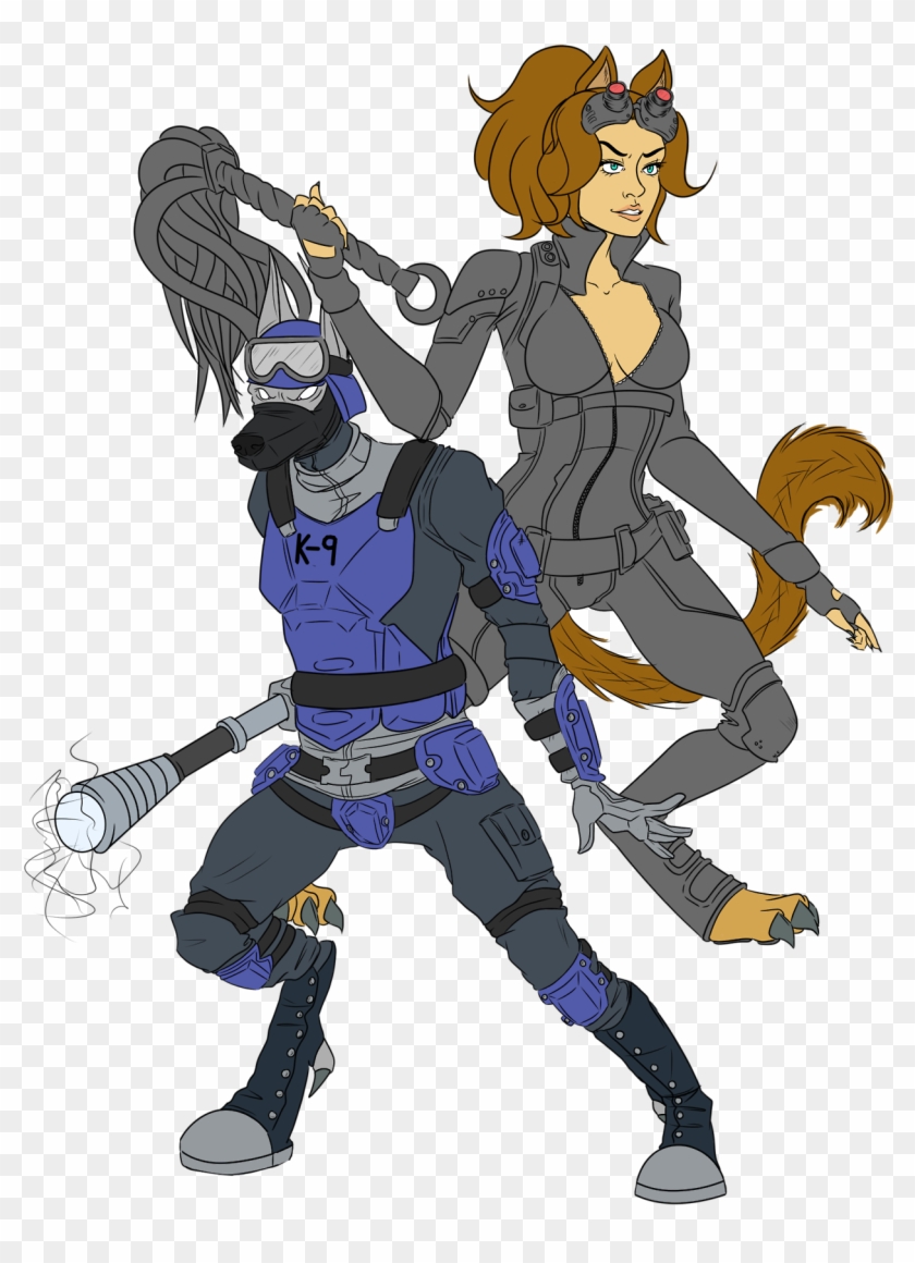 Mediaanubis / Bastet - Cartoon Clipart