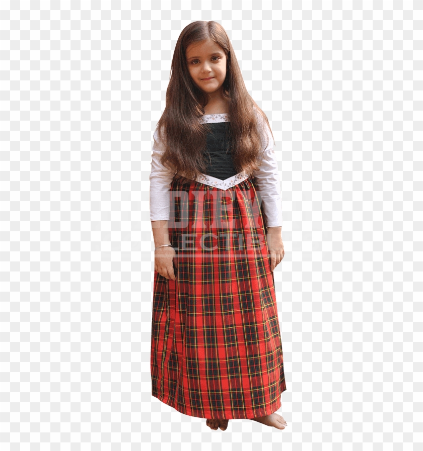 Scotland Traditional Clothing For Girls , Png Download - Girl Clipart