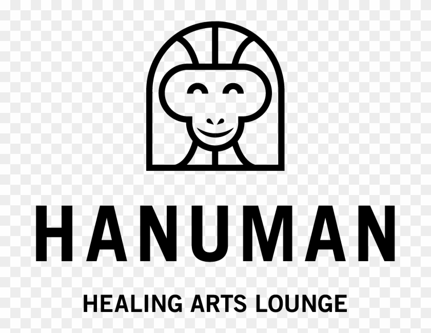 Hanuman Logo Center 4 Black Large - Portable Network Graphics Clipart