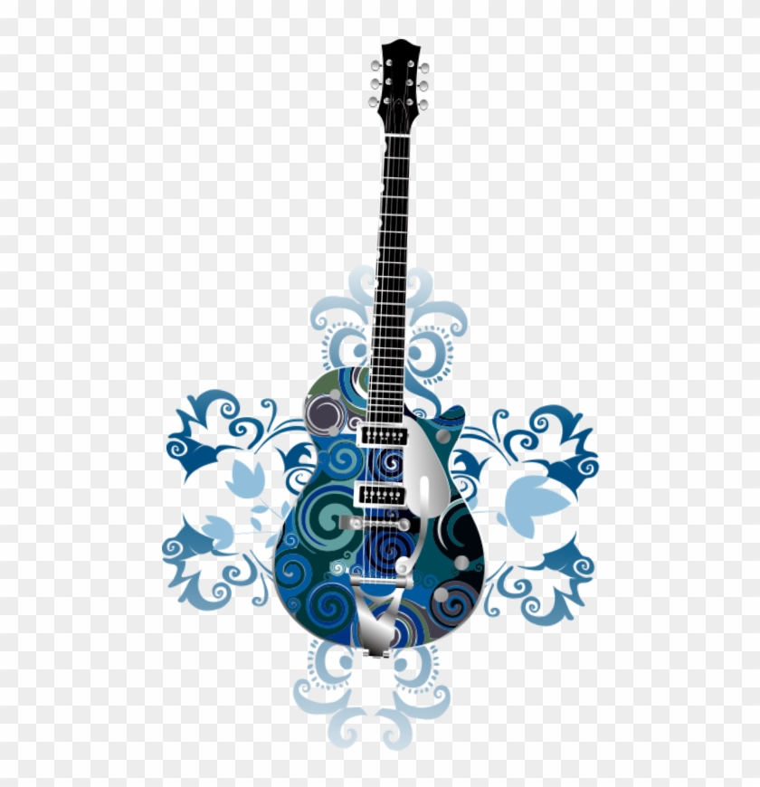 #mq #blue #gitar #music #instrument - Guitar Vector Clipart