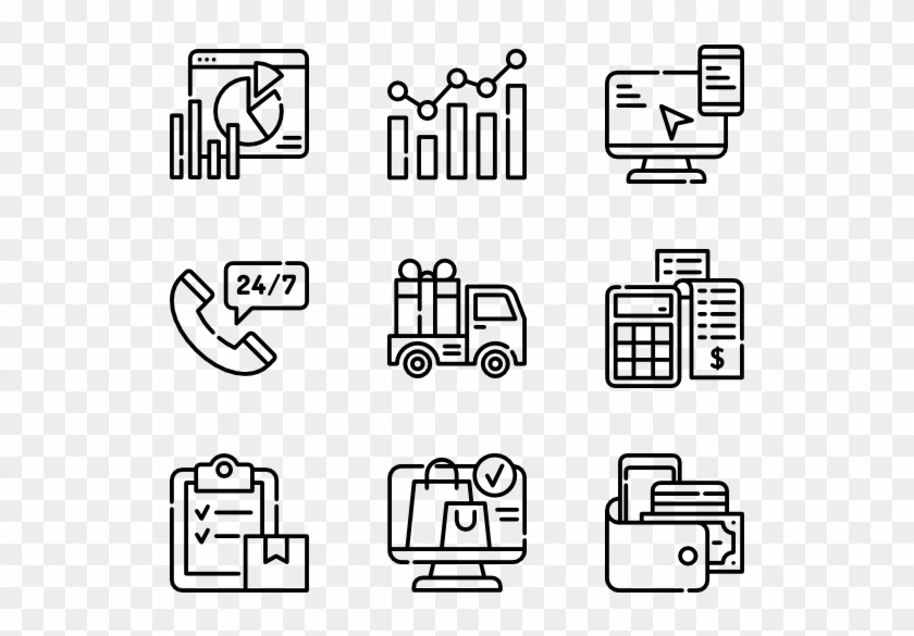 Ecommerce - Transparent Background Travel Icons Clipart