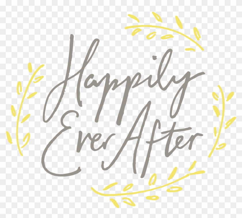 Online Pre-marital Coaching - Calligraphy Happy Ever After Clipart