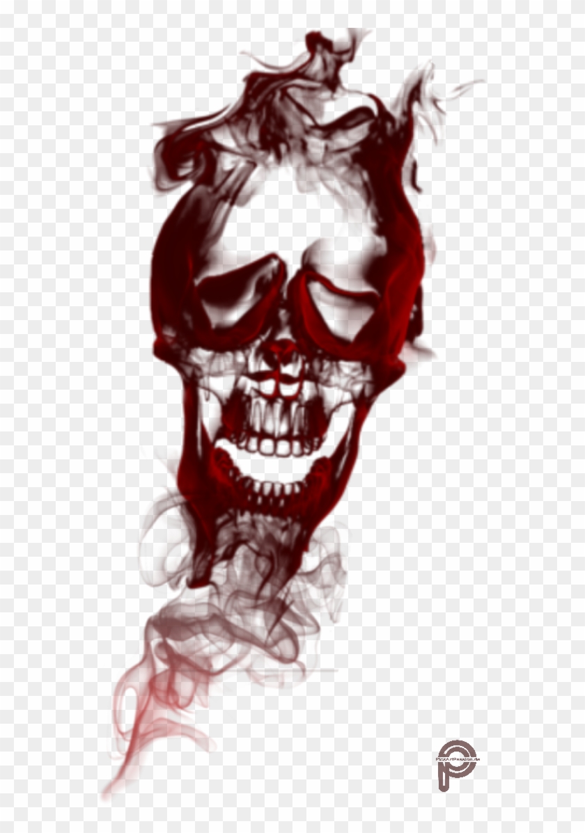 #smokeeffect #skullhead #red #skull #smoke #picsartpassion - Transparent Skull Smoke Png Clipart #2588402