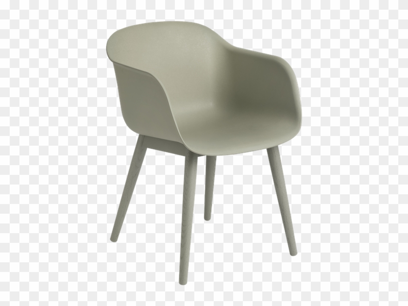 Clip Art Transparent Fiber Armchair Wood Base Eco Friendly - Muuto Fiber Armchair Wood Base - Png Download