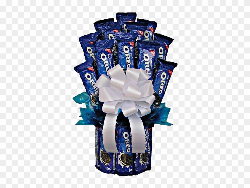 #blue #white #bow #oreos #cookies #sweet #gift #present - Walmart Oreo Bouquet Clipart #2589169