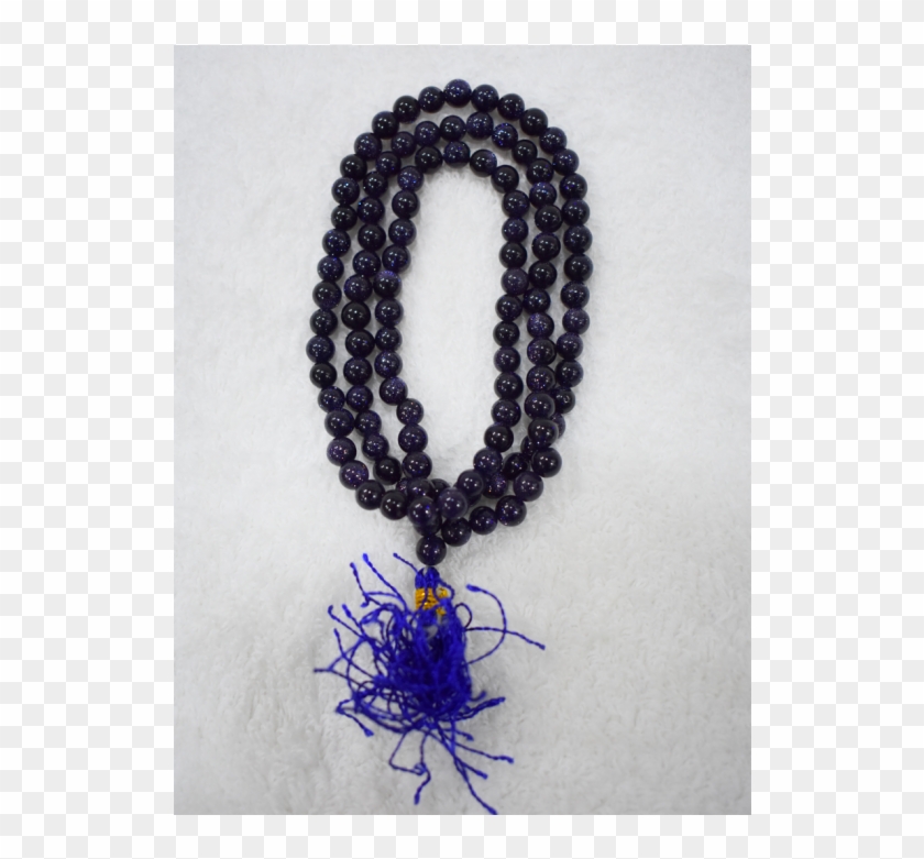 Blue Sand Stone Mala - Bead Clipart