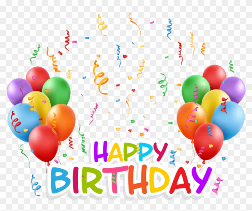 Free Png Download Transparent Happy Birthday And Baloons - Happy Birthday Balloons Png Clipart
