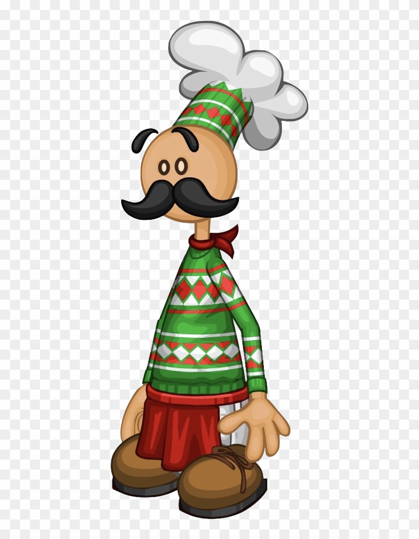 Papa Louie Christmas Outfit - Flipline Studios Clipart