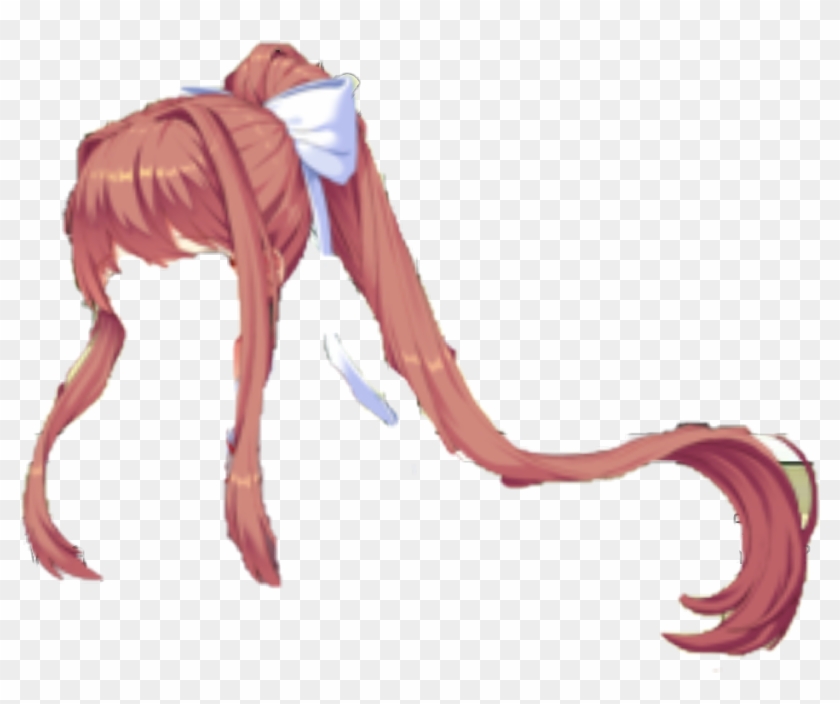 #monika #hair #ddlcmonika #ddlc #badedit - Doki Doki Literature Club Monika Clipart