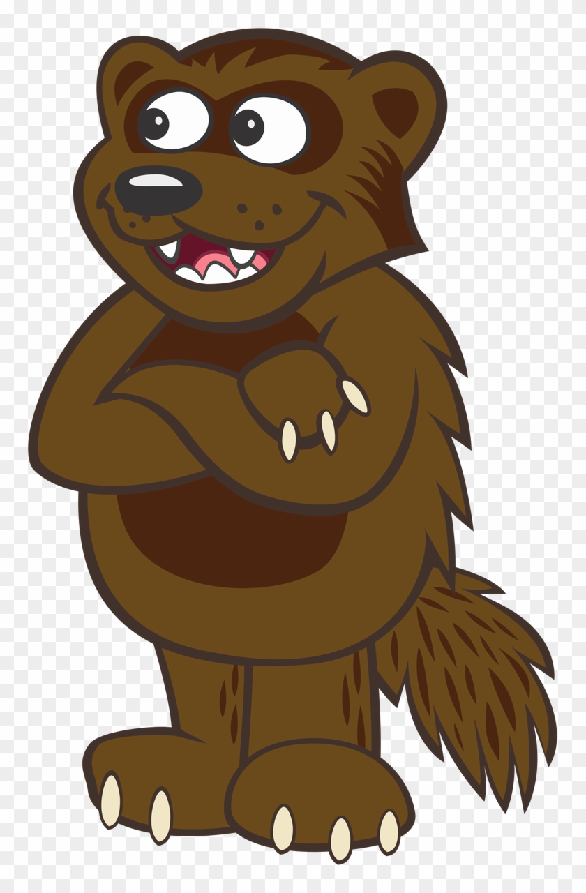 Wolverine Clipart Animal Face - Cartoon - Png Download